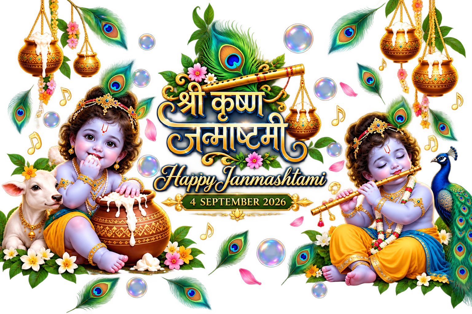 Happy Krishna Janmashtami 2026